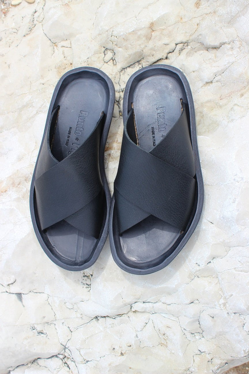 オンライン限定商品】 Toe Open PIGRO PUNTO Sandals size35 黒 靴 ...