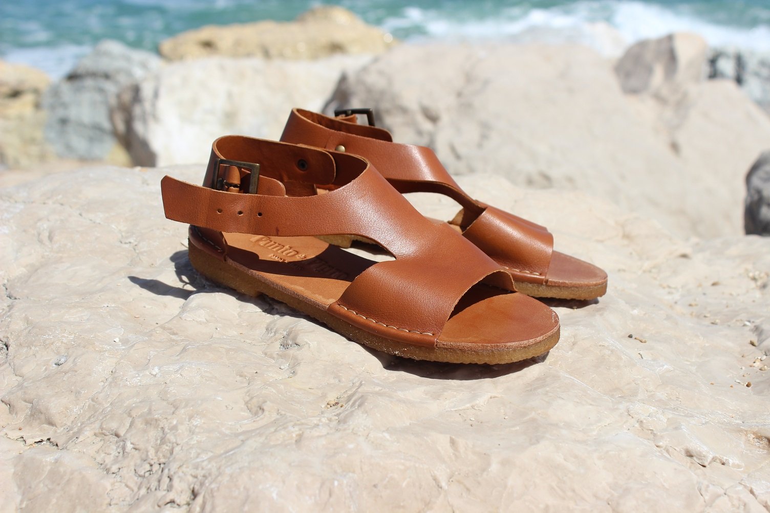 SAN 201 CREPE – Leather sandals