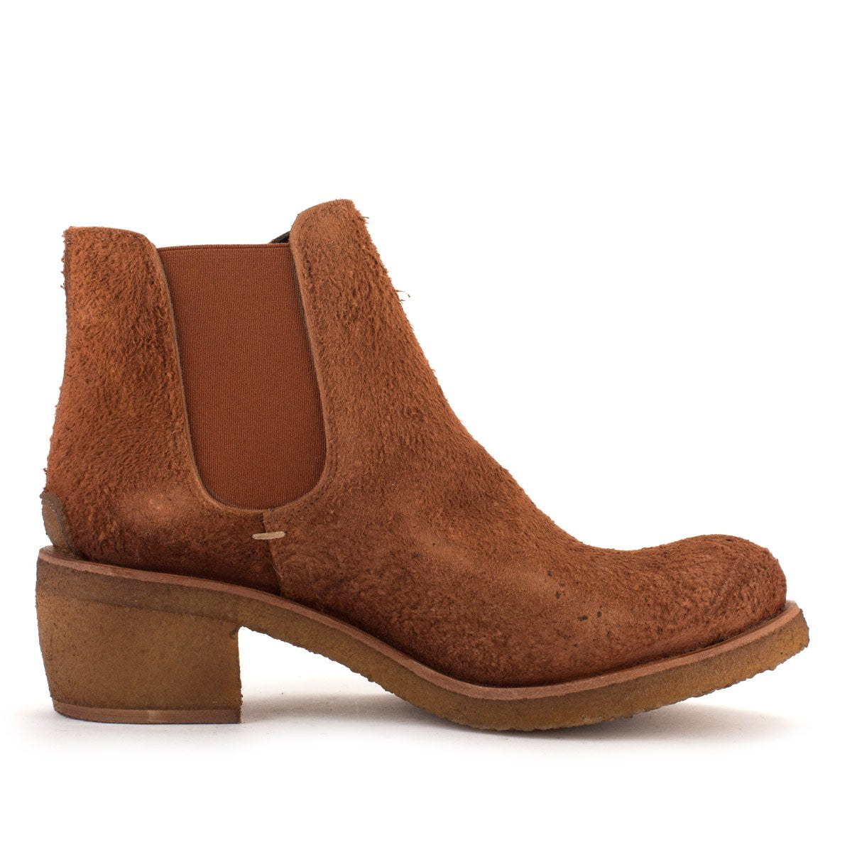 TEXAS02 ROUGH SUEDE CHELSEA BOOTS– Tan